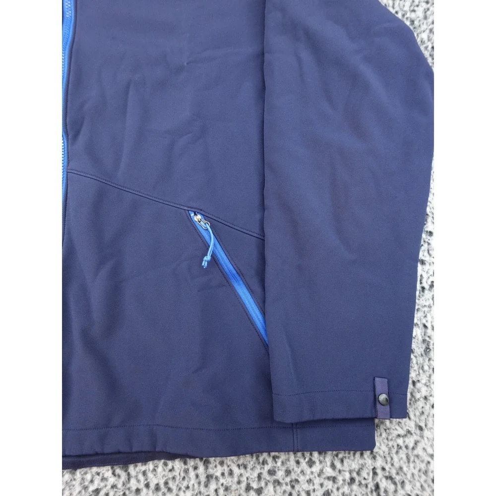 The North Face Softshell Jacket Mens XXL Navy Blue C687 Windproof